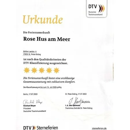 Vakantiehuis Rose Hus Am Comfortable Sankt Peter-Ording